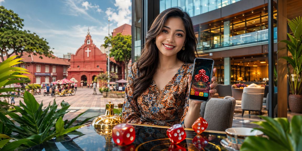 Permainan dadu bergaya batik Melaka di kasino online